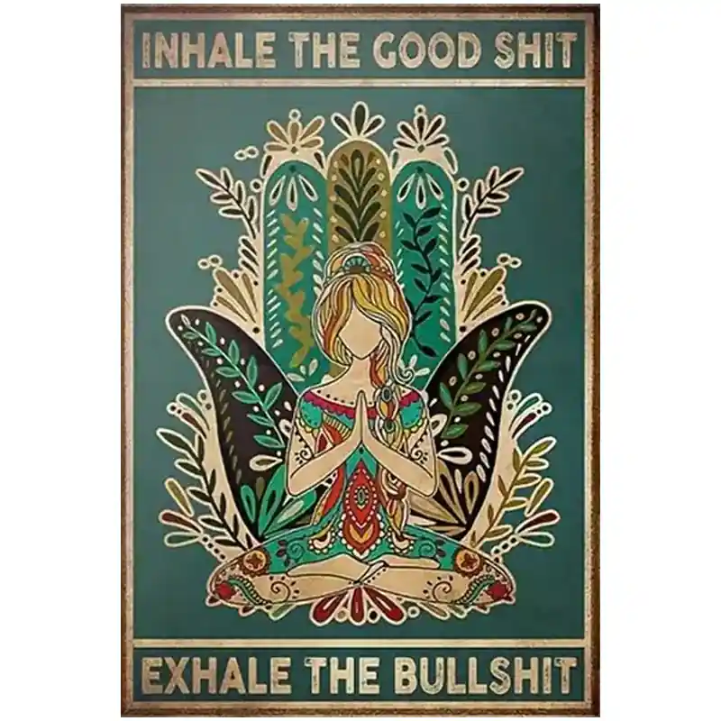 Bästa pris Inhale Exhale Inspirerande Poster-