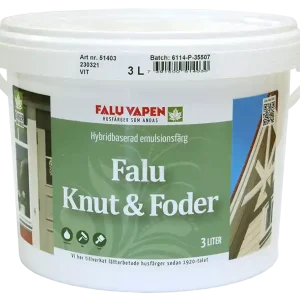 Falu Knut & Foder Vit 3L Fynd